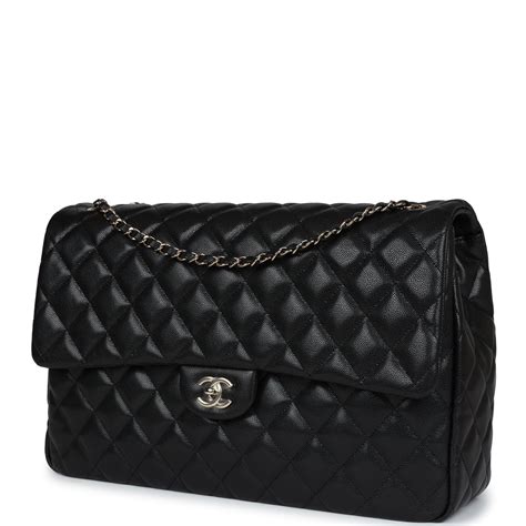 chanel xxl flap bag gold|Chanel XXL Flap Bag Black Shiny Caviar Light Gold Hardware.